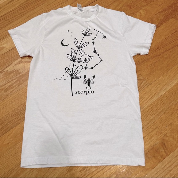 Smart Blanks Scorpio T shirt Size Small White Crewneck - Picture 6 of 6